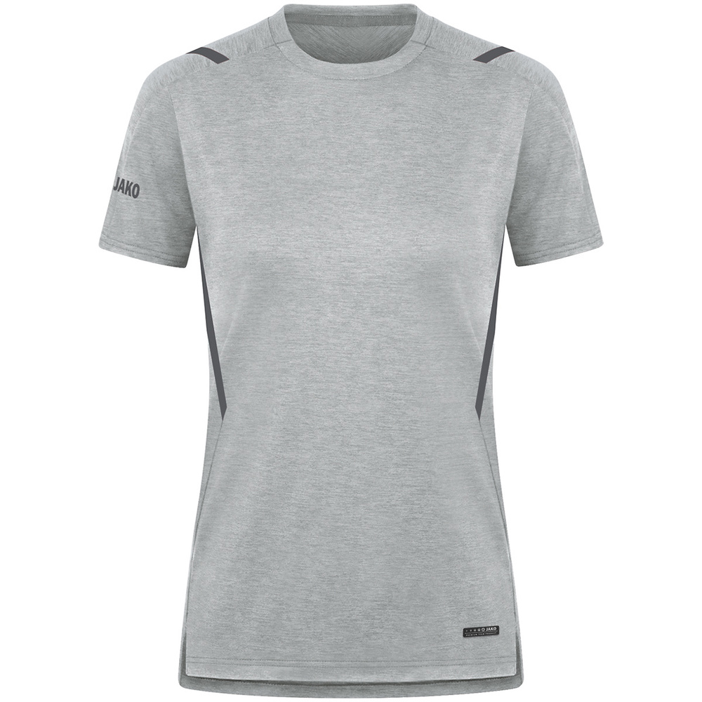 T-SHIRT JAKO CHALLENGE, GREY MELANGE-LIGHT ANTHRA WOMEN. 