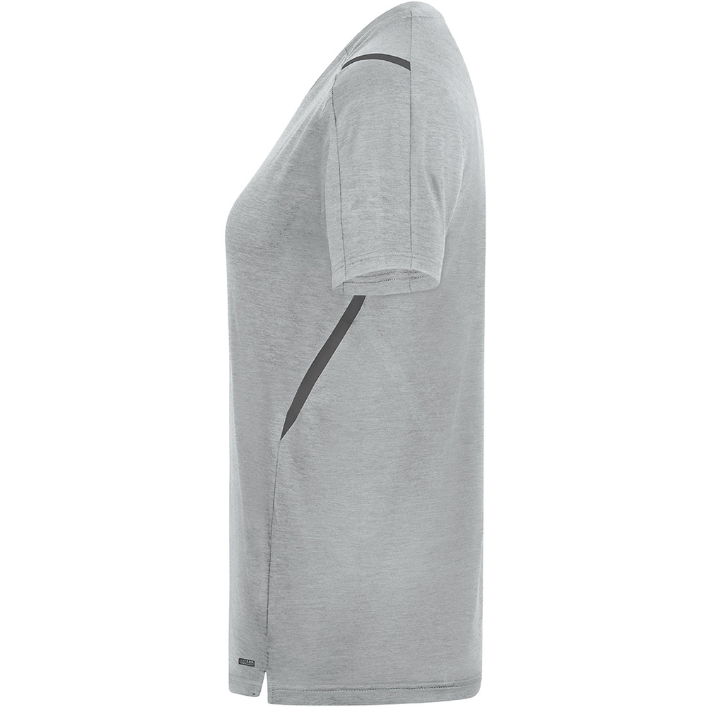 T-SHIRT JAKO CHALLENGE, GREY MELANGE-LIGHT ANTHRA WOMEN. 