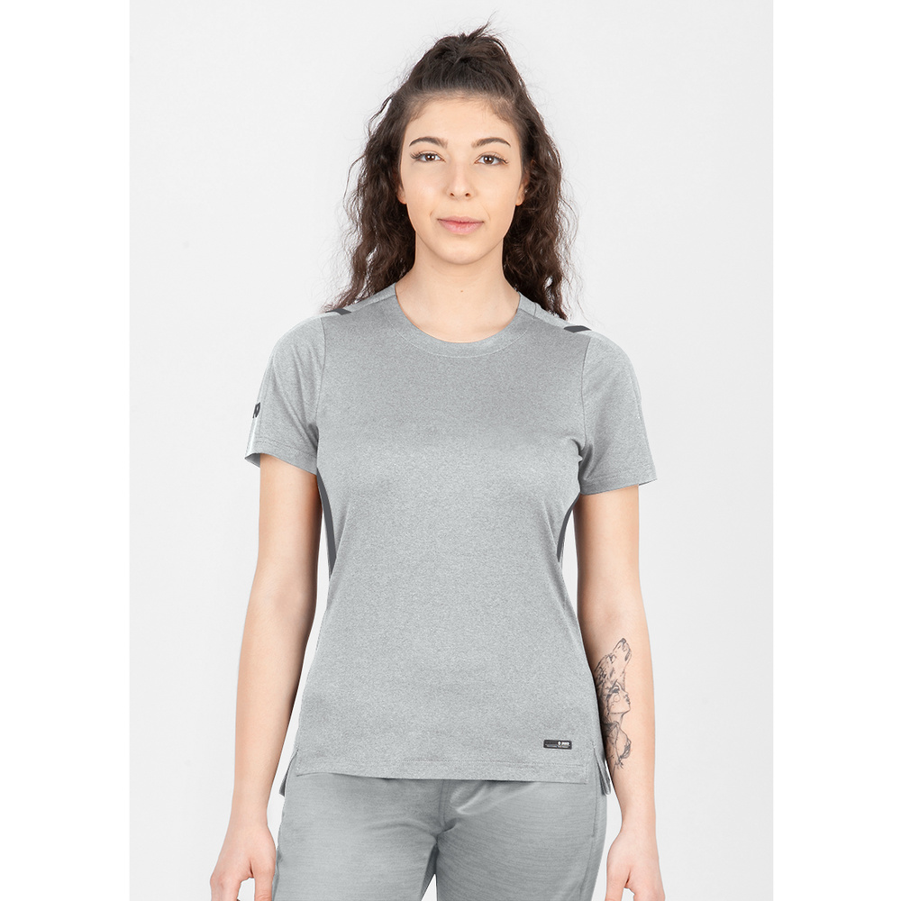 T-SHIRT JAKO CHALLENGE, GREY MELANGE-LIGHT ANTHRA WOMEN. 