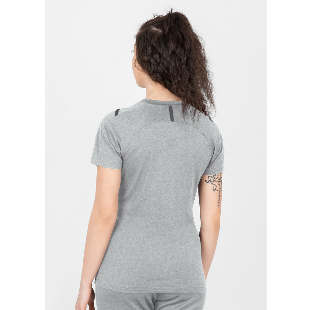 T-SHIRT JAKO CHALLENGE, GREY MELANGE-LIGHT ANTHRA WOMEN. 