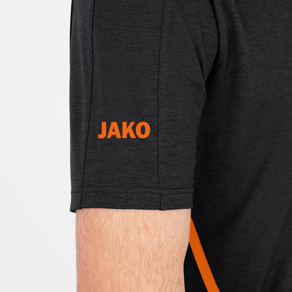 T-SHIRT JAKO CHALLENGE, LIGHT GREY MELANGE KIDS. 