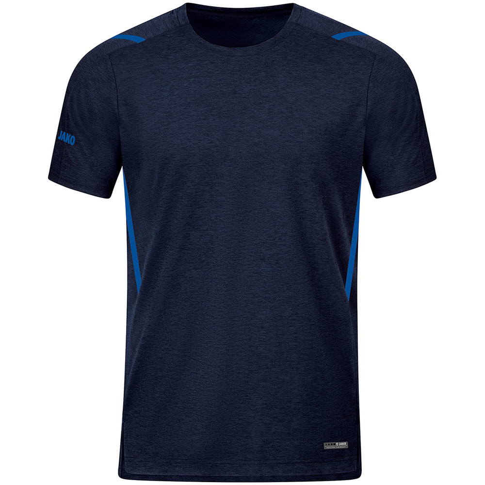 T-SHIRT JAKO CHALLENGE, SEABLUE MELANGE-ROYAL KIDS. 