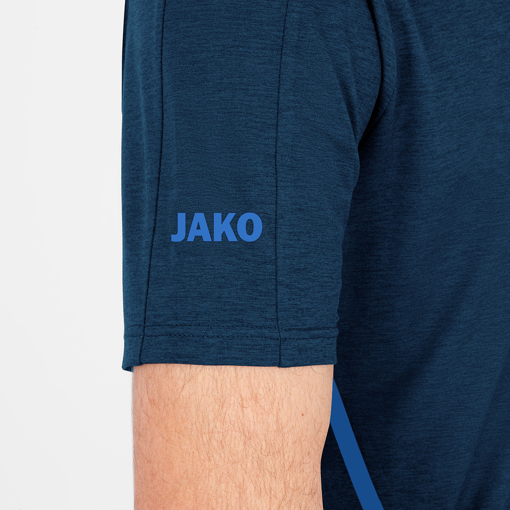 T-SHIRT JAKO CHALLENGE, SEABLUE MELANGE-ROYAL KIDS. 