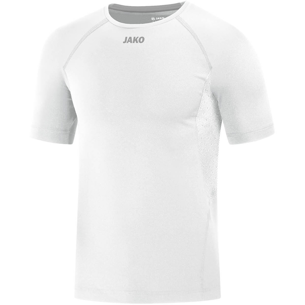 T-SHIRT JAKO COMPRESSION 2.0, WHITE MEN. 