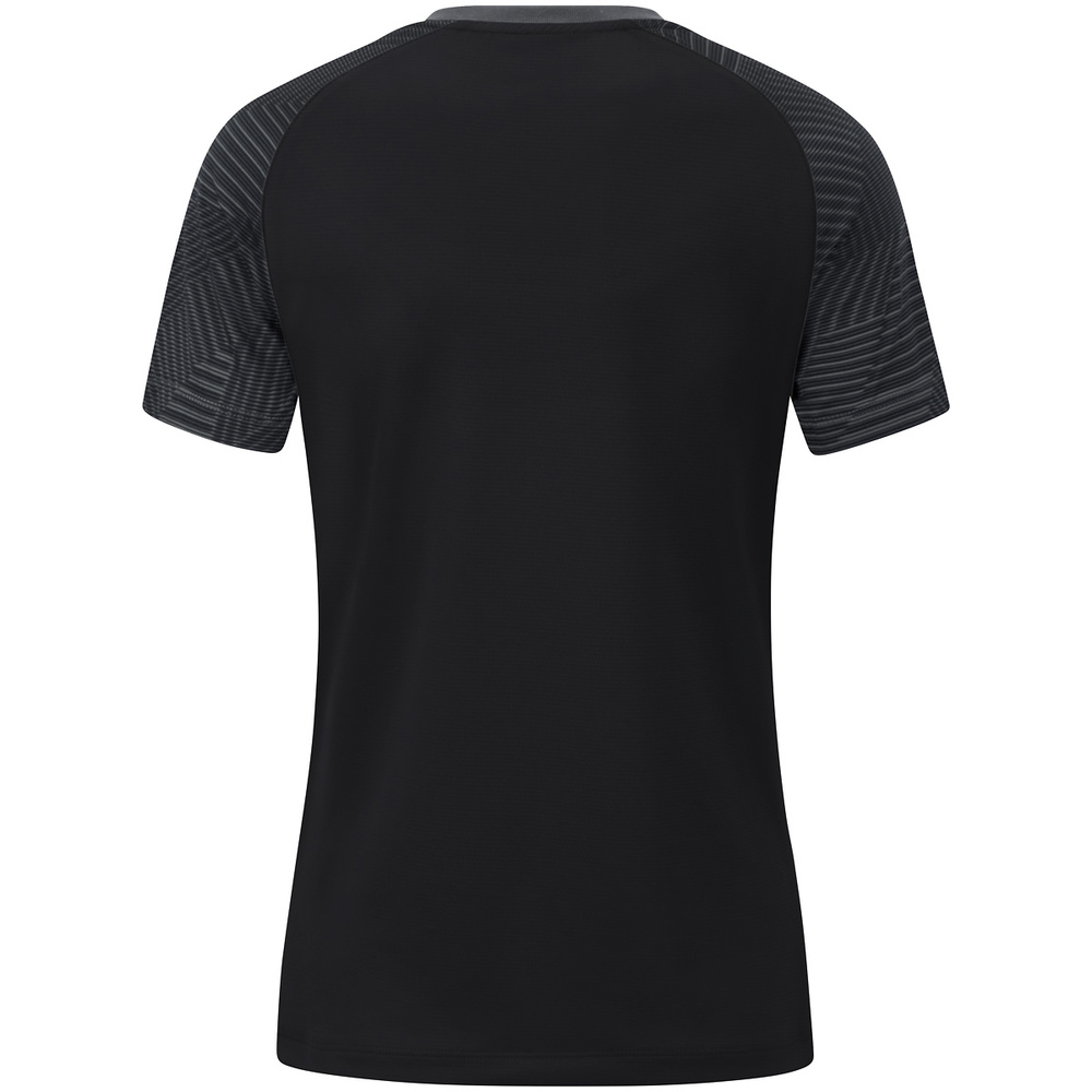 T-SHIRT JAKO PERFORMANCE, BLACK-ANTHRA LIGHT WOMEN. 