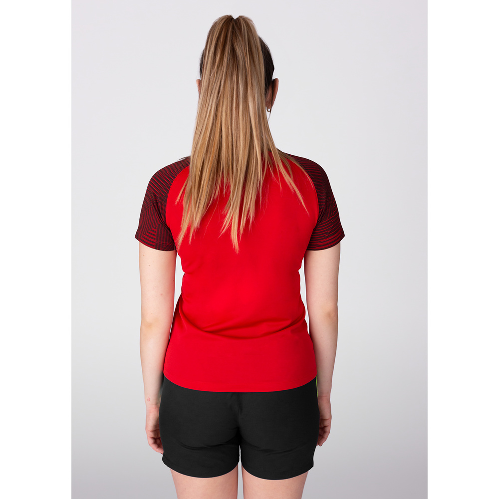 T-SHIRT JAKO PERFORMANCE, RED-BLACK WOMEN. 