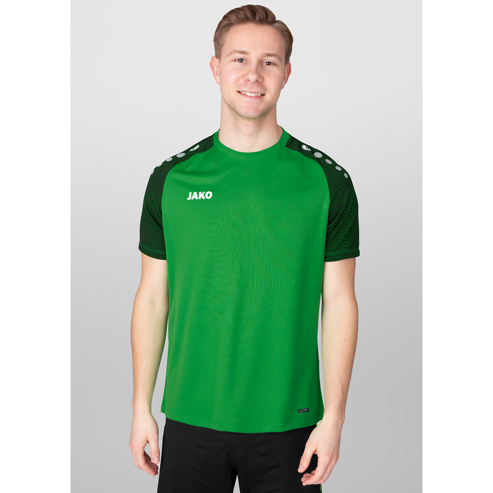 T-SHIRT JAKO PERFORMANCE, SOFT GREEN-BLACK KIDS. 