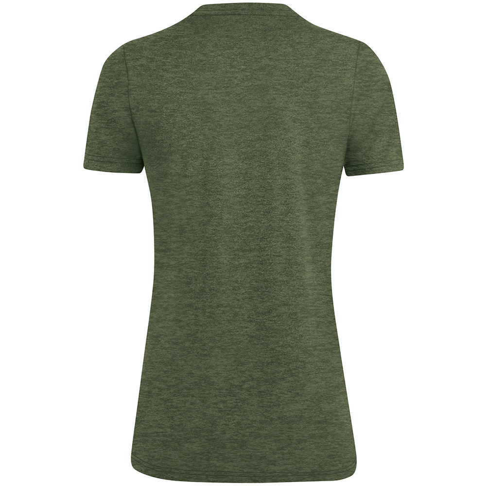 T-SHIRT JAKO PREMIUM BASICS, KHAKI MELANGE MELANGE MELANGE MELANGE MELANGE WOMEN. 