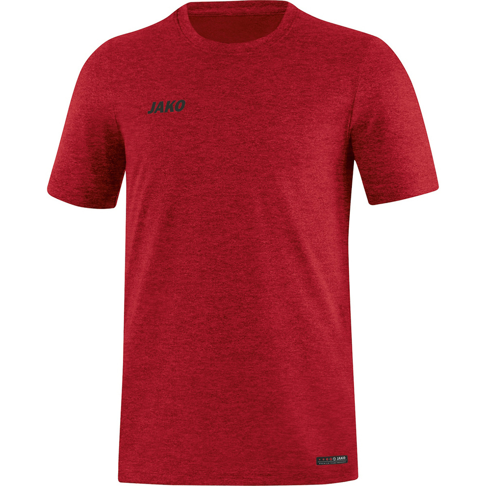 T-SHIRT JAKO PREMIUM BASICS, RED MELANGE MELANGE MELANGE MELANGE MELANGE MEN. 