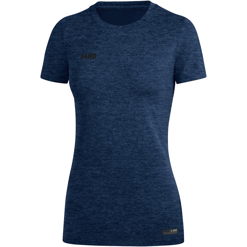 T-SHIRT JAKO PREMIUM BASICS, SEABLUE MELANGE MELANGE MELANGE MELANGE MELANGE WOMEN. 