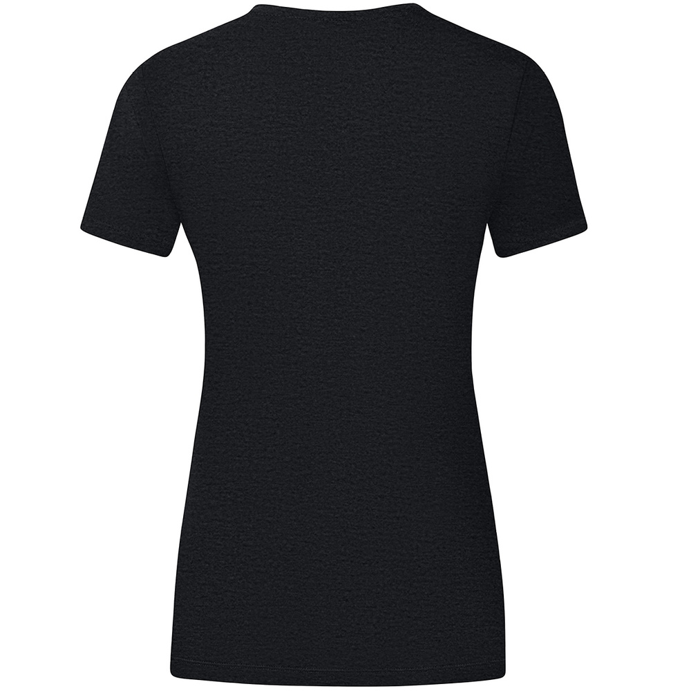 T-SHIRT JAKO PROMO, BLACK MELANGE-CITRO WOMEN. 