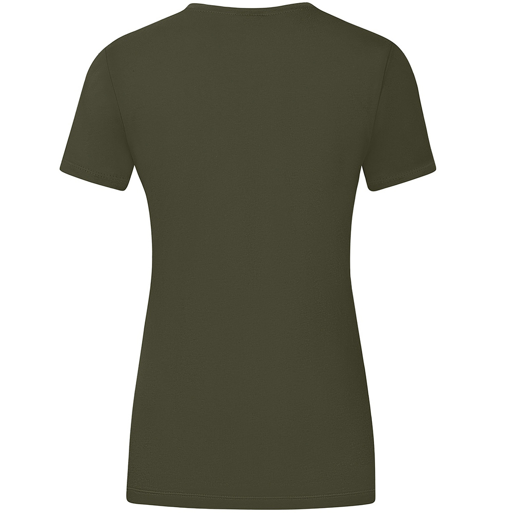 T-SHIRT JAKO PROMO, KHAKI-NEON-GREEN WOMEN. 