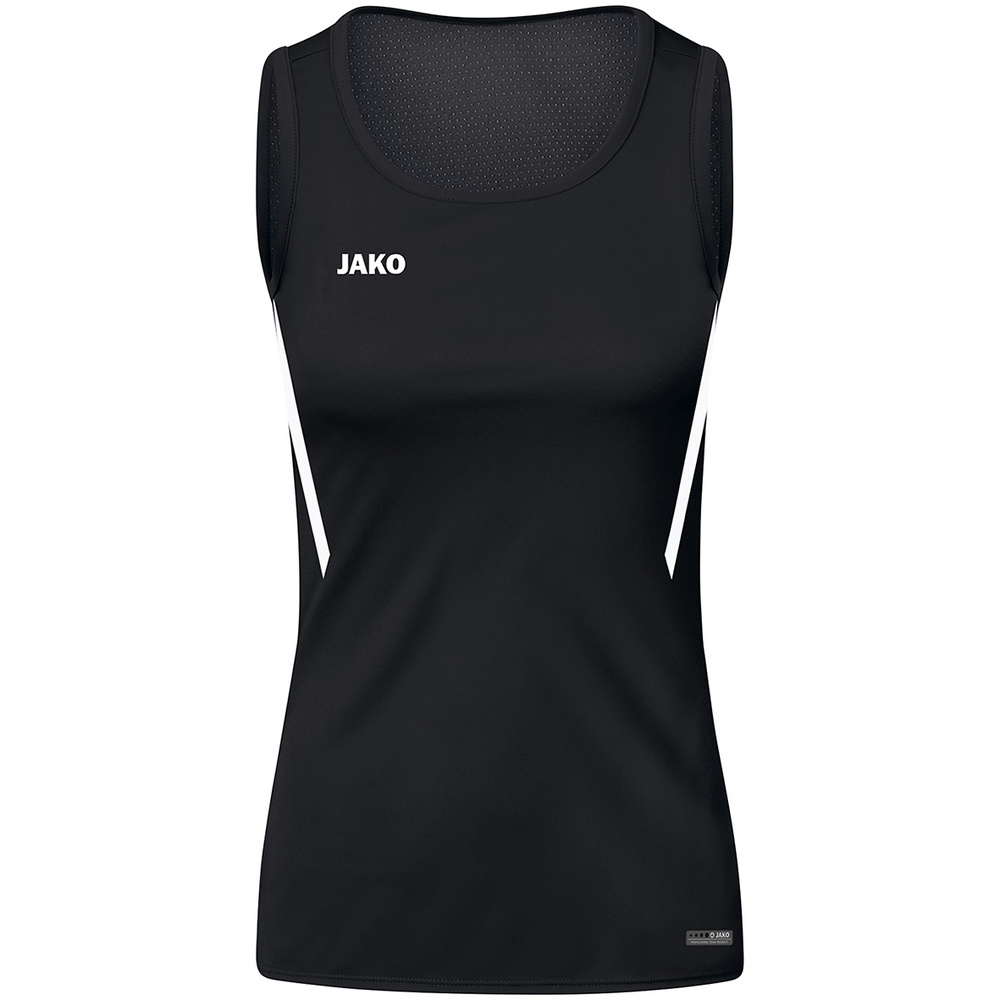 TANK TOP JAKO CHALLENGE, BLACK-WHITE KIDS. 