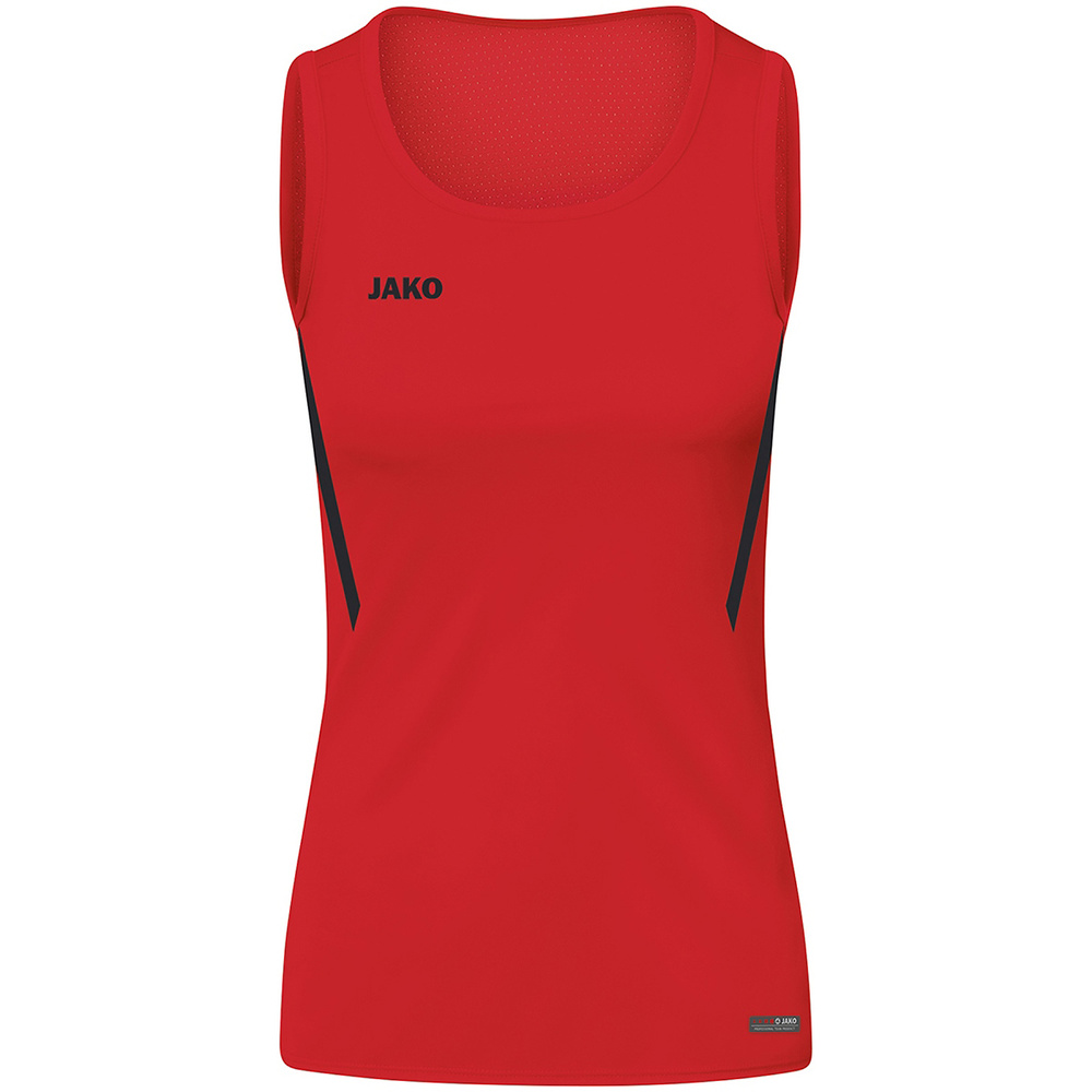 TANK TOP JAKO CHALLENGE, RED-BLACK WOMEN. 