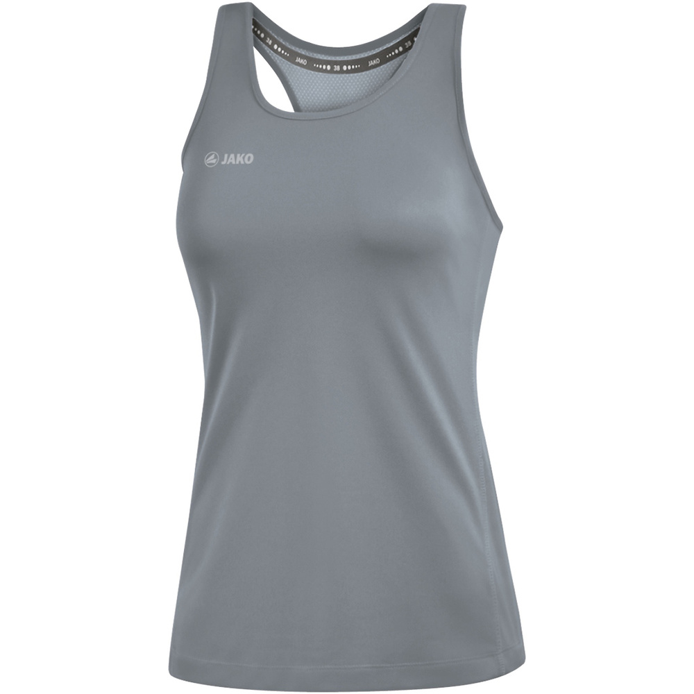 TANK TOP JAKO RUN 2.0, STONE GREY WOMEN. 