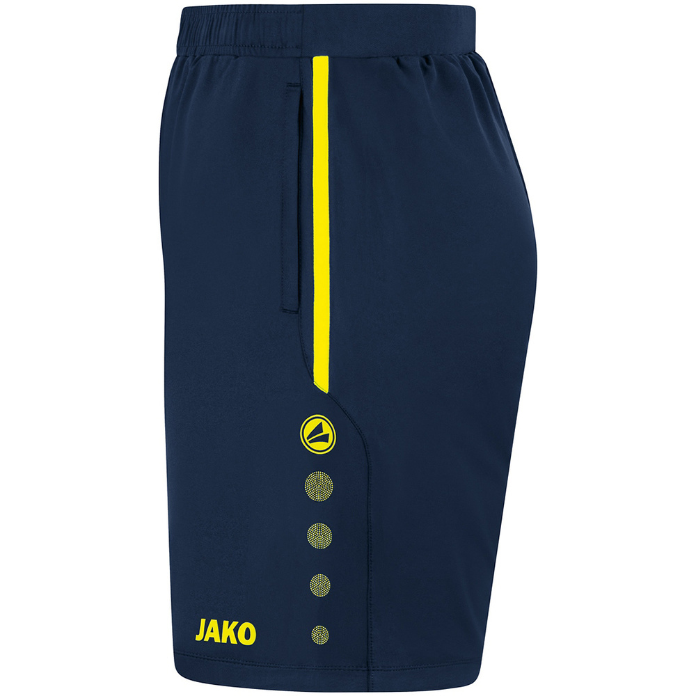 TRAINING SHORTS JAKO ALLROUND, SEABLUE-NEON YELLOW MEN. 