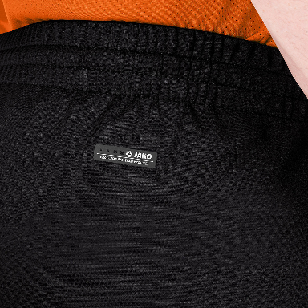 TRAINING SHORTS JAKO CHALLENGE, BLACK-NEON ORANGE KIDS. 