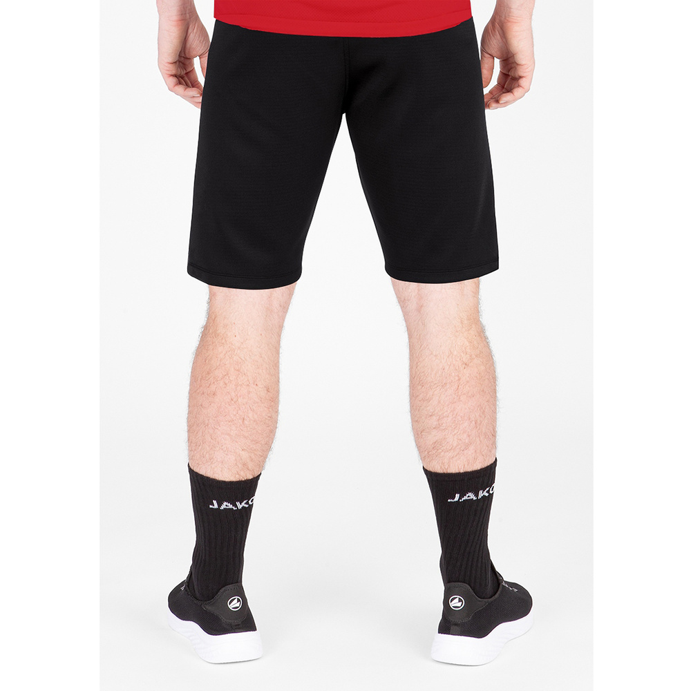 TRAINING SHORTS JAKO CHALLENGE, BLACK-RED KIDS. 