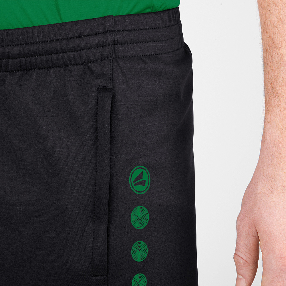 TRAINING SHORTS JAKO CHALLENGE, BLACK-SPORT GREEN MEN. 