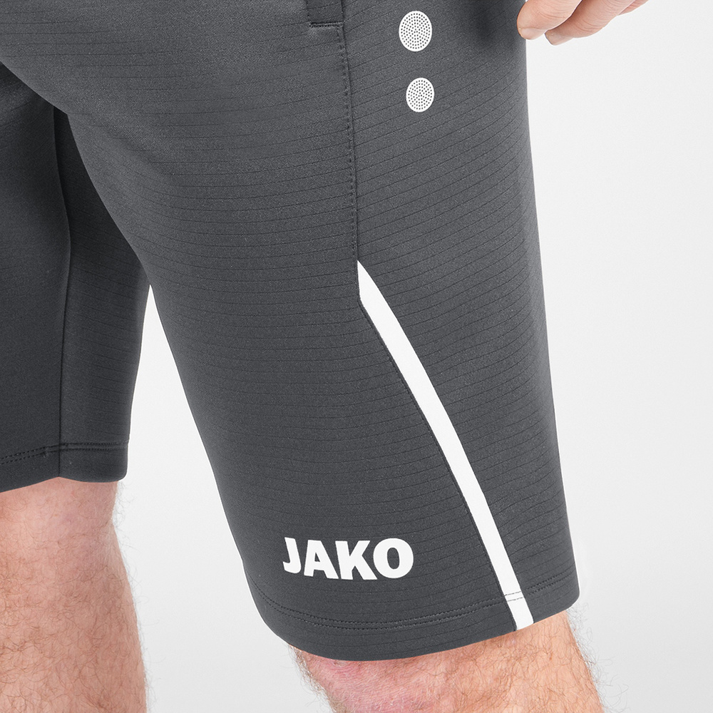 TRAINING SHORTS JAKO CHALLENGE, LIGHT ANTHRA-WHITE MEN. 