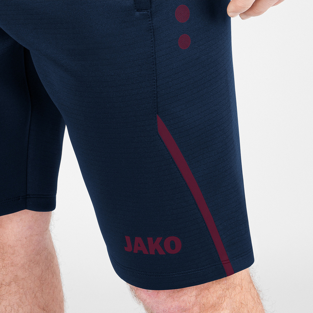 TRAINING SHORTS JAKO CHALLENGE, SEABLUE-MAROON KIDS. 