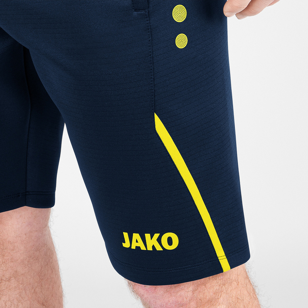 TRAINING SHORTS JAKO CHALLENGE, SEABLUE-NEON YELLOW MEN. 