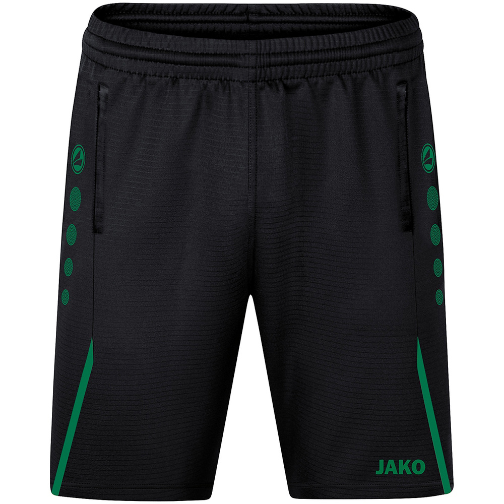 TRAINING SHORTS JAKO CHALLENGE BLACK SPORT GREEN MEN