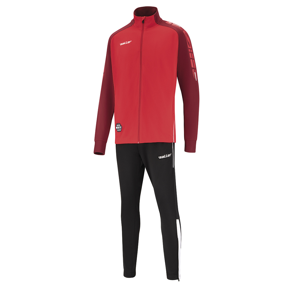 TRAINING TRACKSUIT SALLERX.72, RED-BORDEAUX-WHITE UNISEX. 