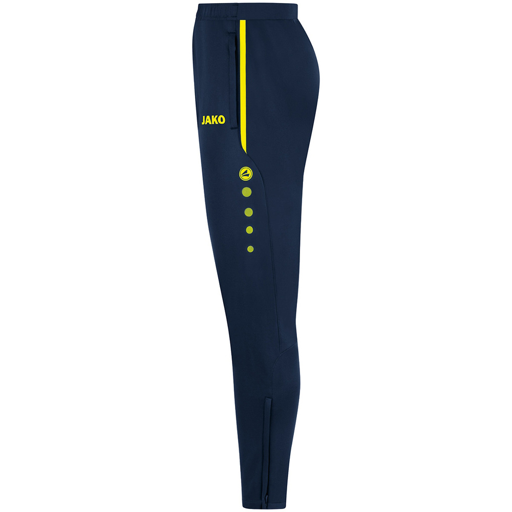 TRAINING TROUSERS JAKO ALLROUND, SEABLUE-NEON YELLOW KIDS. 