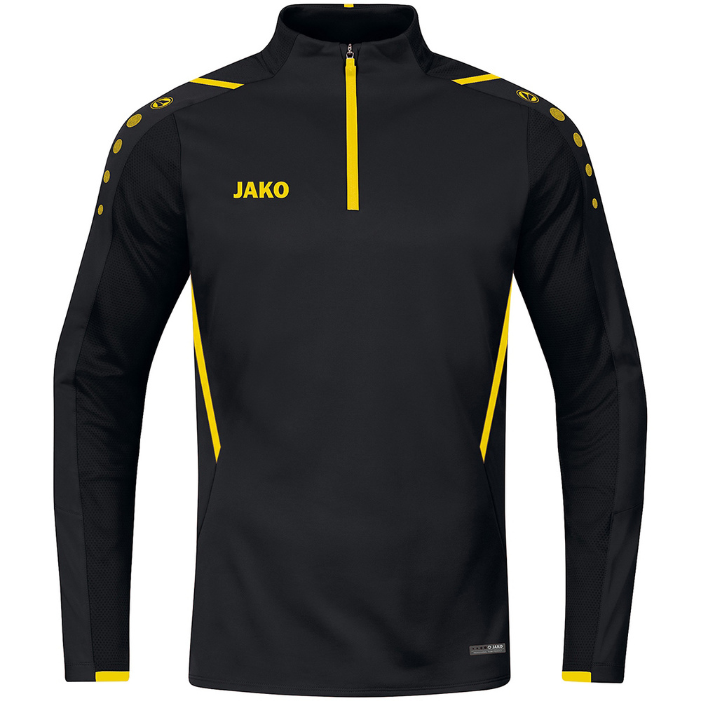 ZIP TOP JAKO CHALLENGE, BLACK-CITRO KIDS. 