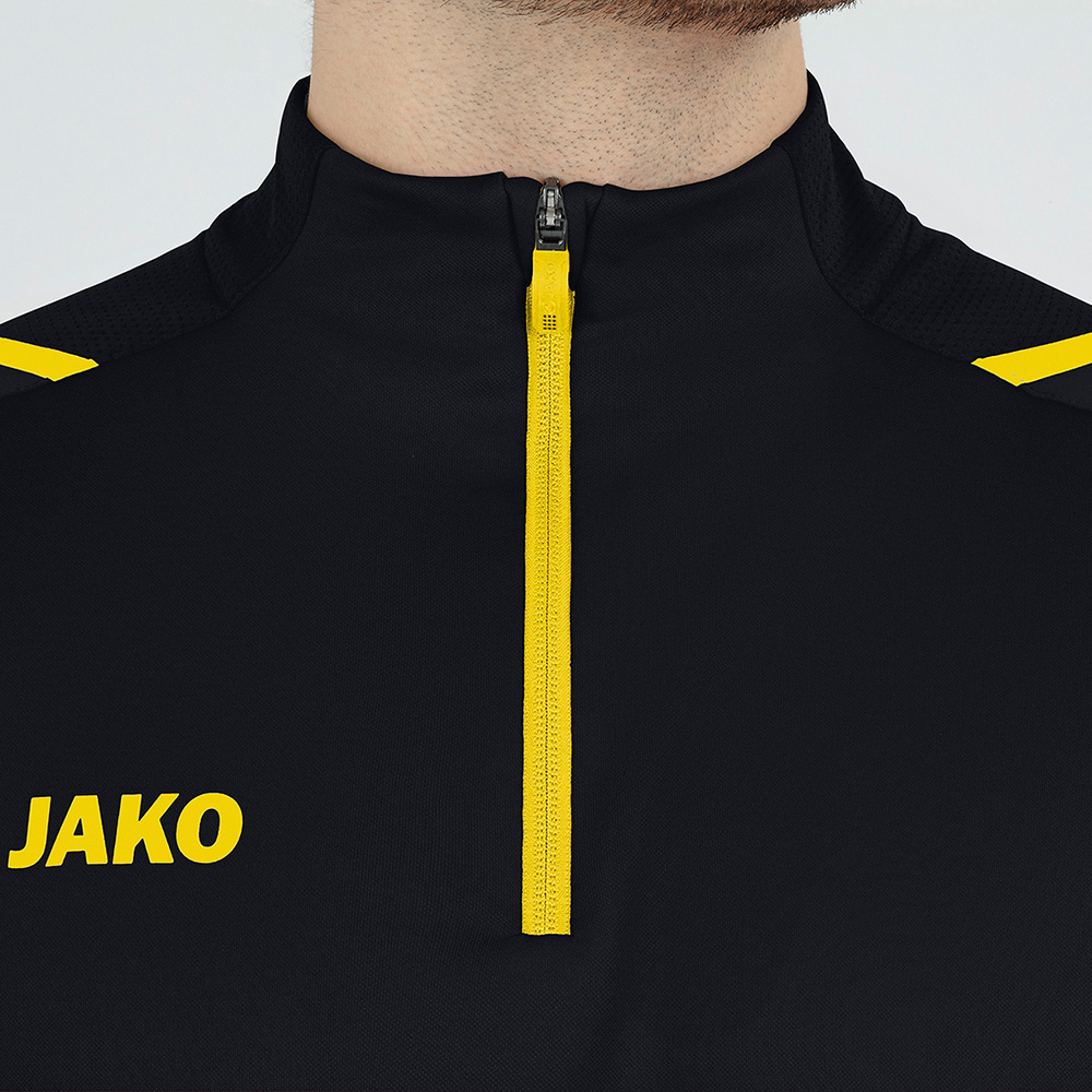 ZIP TOP JAKO CHALLENGE, BLACK-CITRO KIDS. 