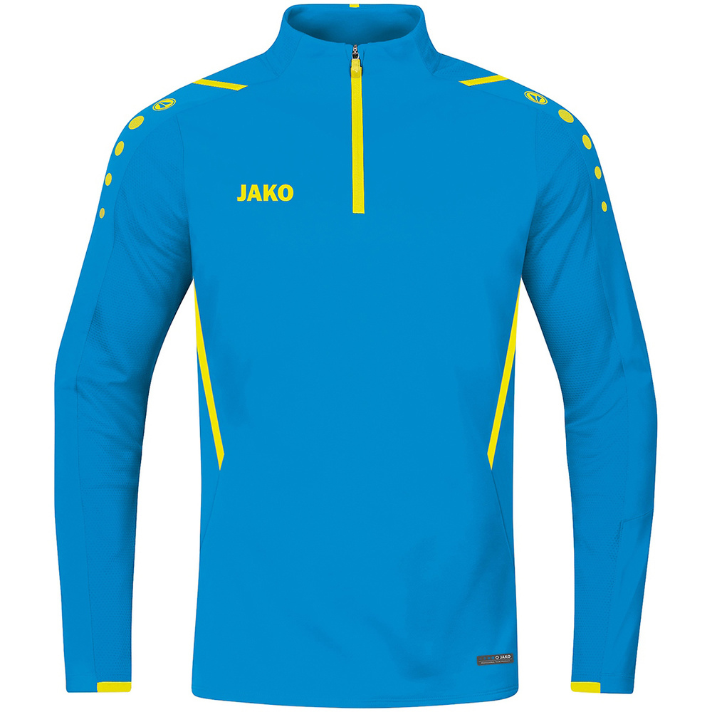 ZIP TOP JAKO CHALLENGE, JAKO BLUE-NEON YELLOW KIDS. 