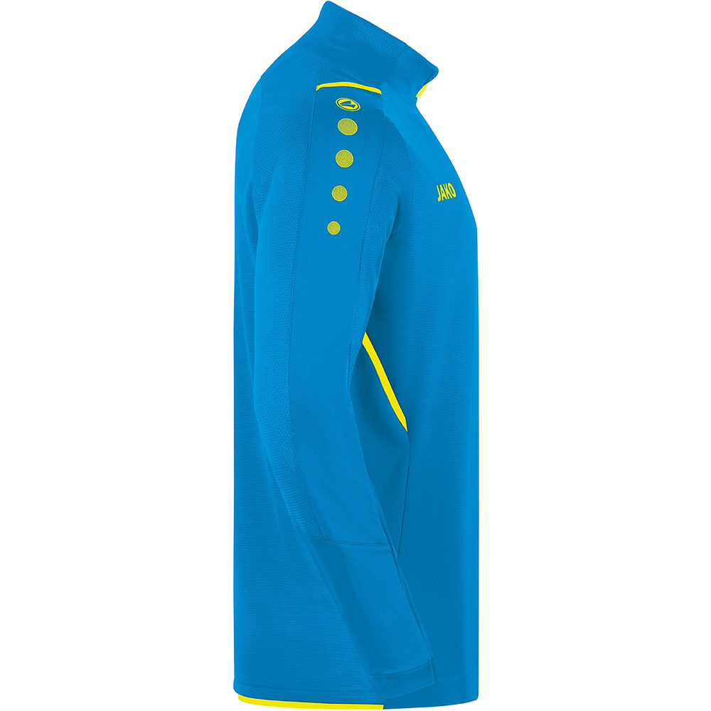 ZIP TOP JAKO CHALLENGE, JAKO BLUE-NEON YELLOW KIDS. 