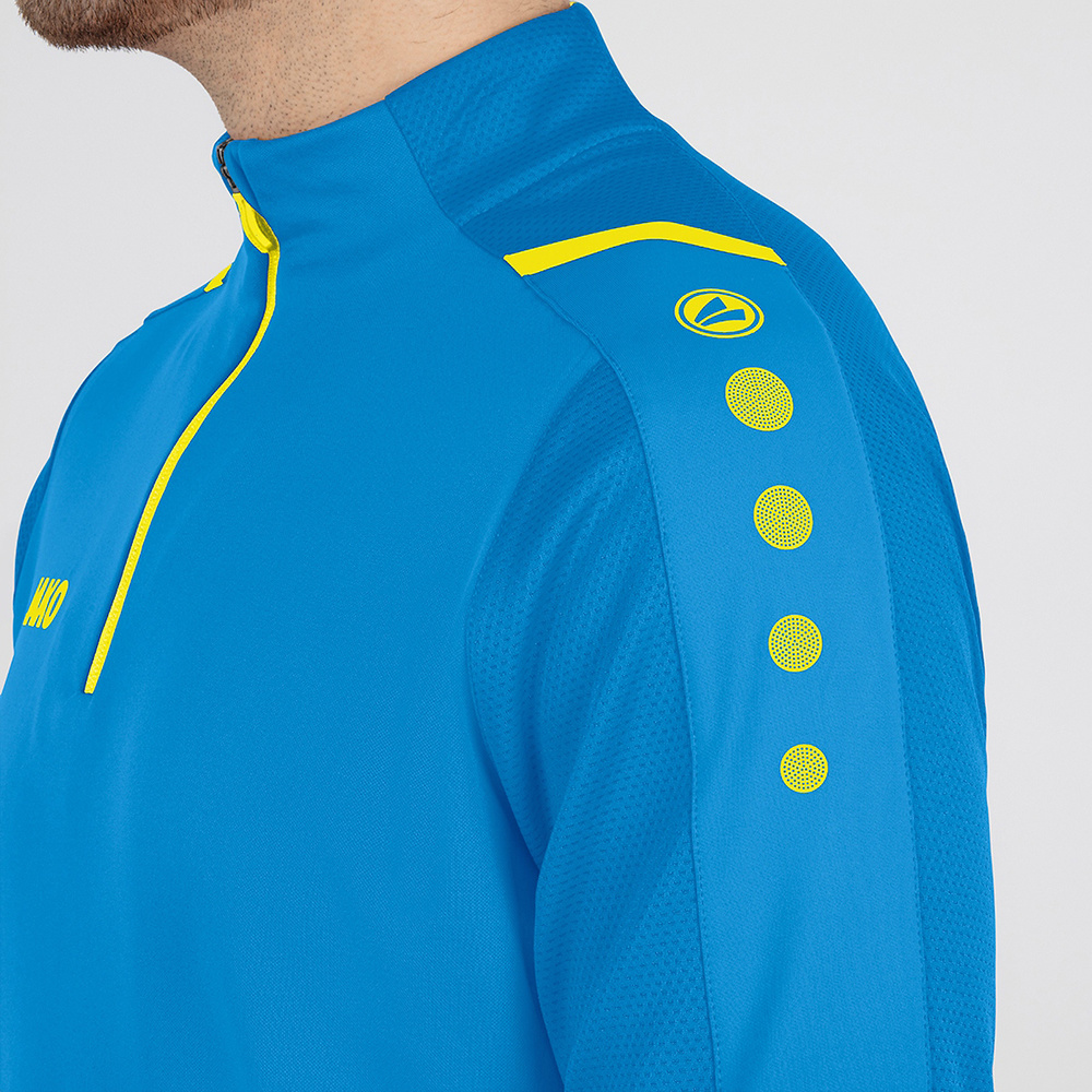 ZIP TOP JAKO CHALLENGE, JAKO BLUE-NEON YELLOW MEN. 