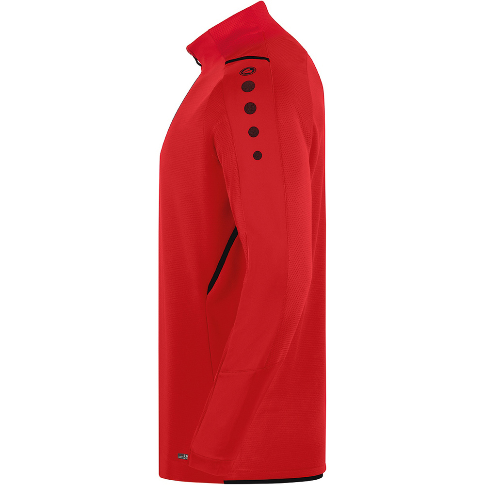 ZIP TOP JAKO CHALLENGE, RED-BLACK KIDS. 