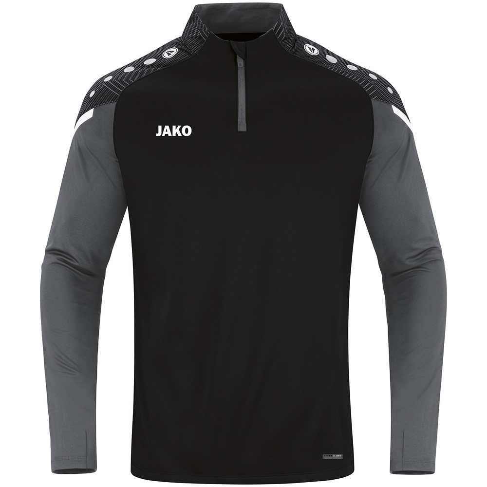 ZIP TOP JAKO PERFORMANCE, BLACK-ANTHRA LIGHT MEN. 