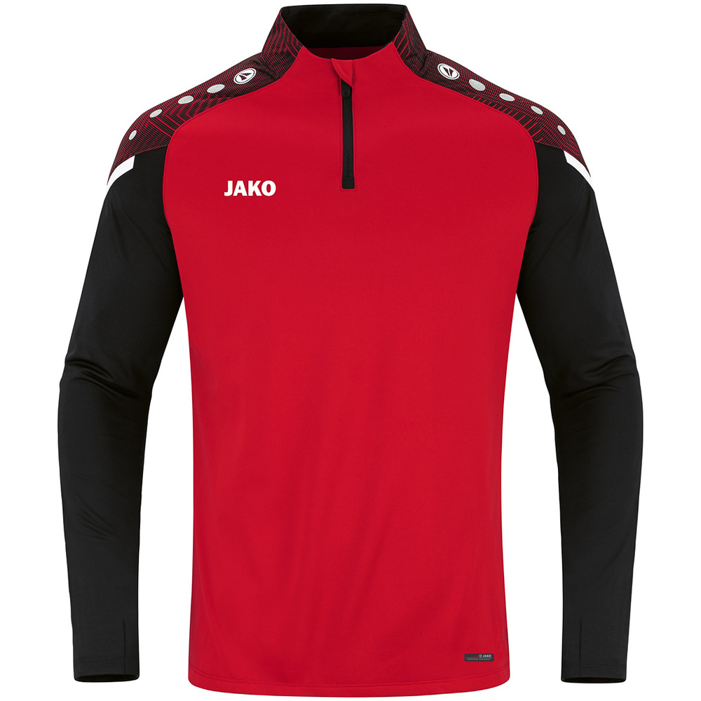 ZIP TOP JAKO PERFORMANCE, RED-BLACK MEN. 