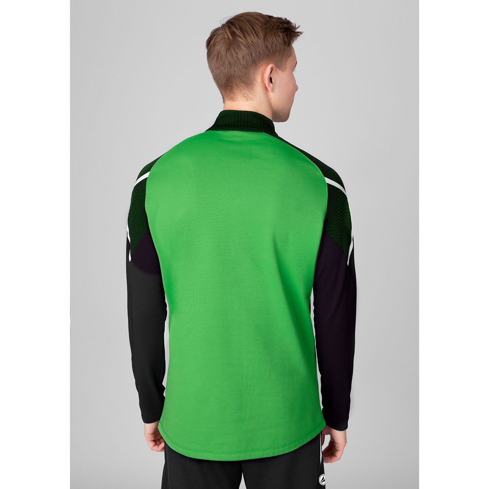 ZIP TOP JAKO PERFORMANCE, SOFT GREEN-BLACK KIDS. 