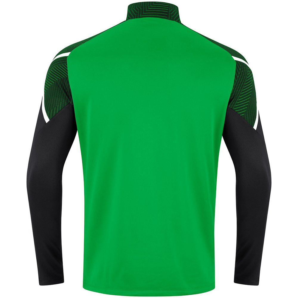 ZIP TOP JAKO PERFORMANCE, SOFT GREEN-BLACK MEN. 