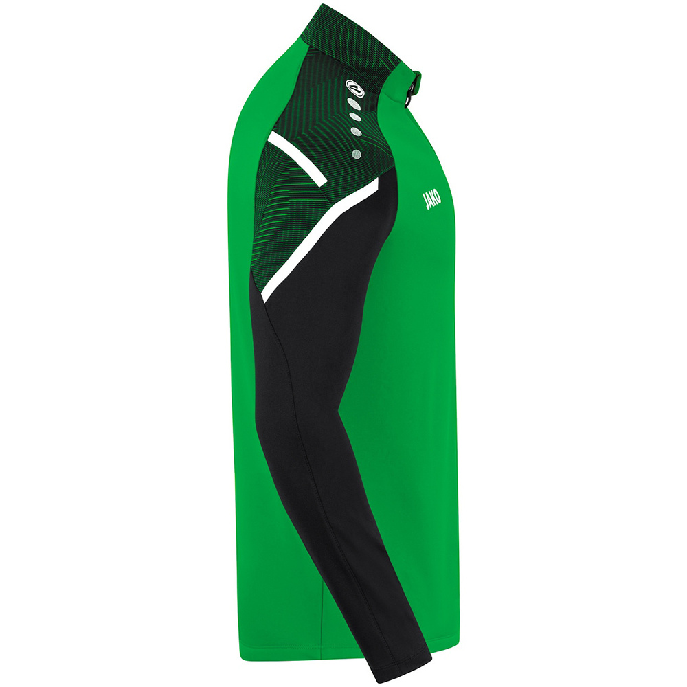 ZIP TOP JAKO PERFORMANCE, SOFT GREEN-BLACK MEN. 