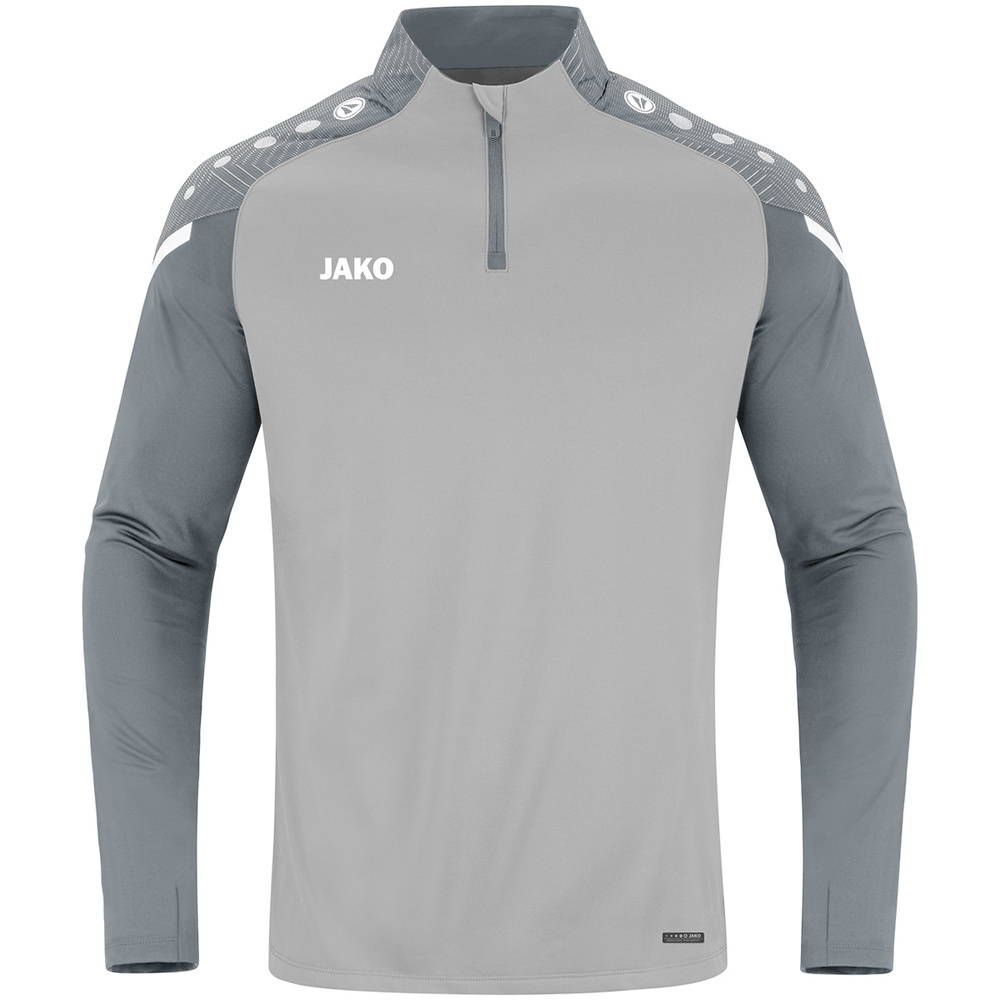 ZIP TOP JAKO PERFORMANCE, SOFT GREY-STONE GREY KIDS. 