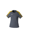 CAMISETA ERIMA EVO STAR, GRIS PIZARRA-AMARILLO-MUJER