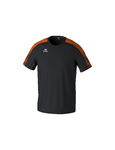 CAMISETA ERIMA EVO STAR, NEGRO-NARANJA-HOMBRE