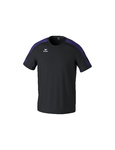 CAMISETA ERIMA EVO STAR, NEGRO-VIOLETA-HOMBRE