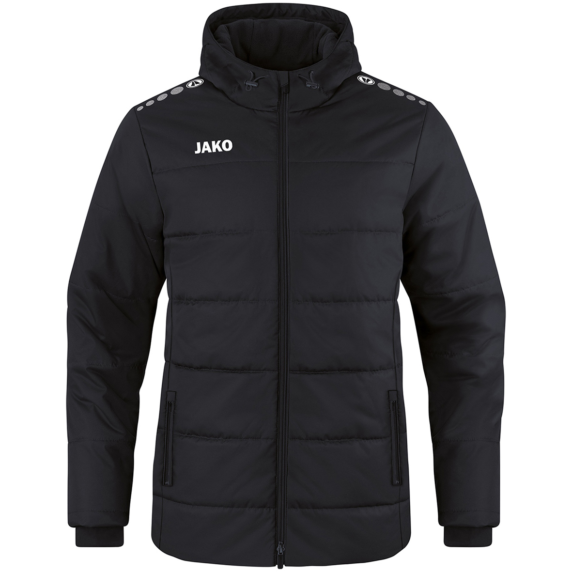 COACH JACKET WITH HOOD JAKO TEAM, BLACK KIDS.