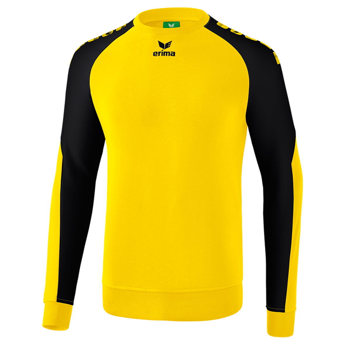 ERIMA ESSENTIAL 5-C SWEATSHIRT, YELLOW-BLACK KIDS.