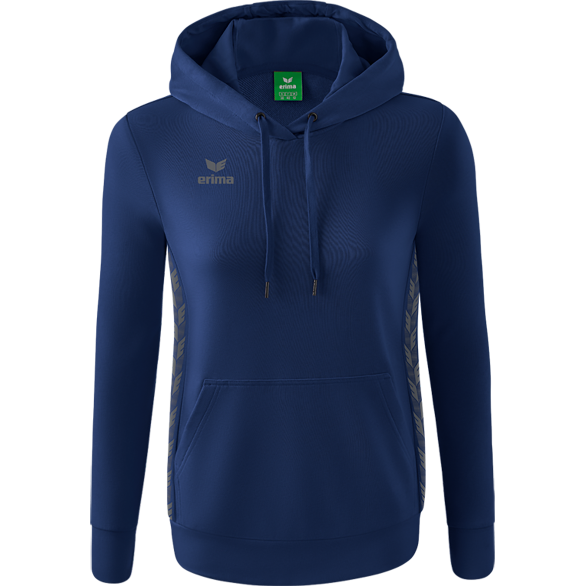 ERIMA ESSENTIAL TEAM HOODY, NEW NAVY-SLATE GREY WOMEN.