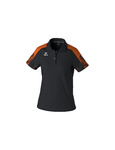 ERIMA EVO STAR POLO-SHIRT, BLACK-ORANGE-WOMAN 