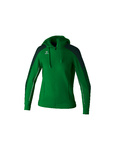 ERIMA EVO STAR TRAINNING JACKET WITH HOOD, ESMERALD-PINO GROVE-WOMAN