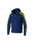 ERIMA EVO STAR TRAINNING JACKET WITH HOOD, NAVY-LIME-KID